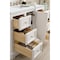 James Martin Vanities De Soto 48in Single Vanity, Bright White w/ 3 CM Ethereal Noctis Quartz Top 825-V48-BW-3ENC - alternate 2